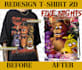 recreated, redesign tshirt trending on etsy, amazon, ebay