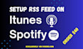 setup podcast on itunes,spotify,google podcasts