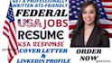 write your federal resume, CV, cover letter and optimize linkedin