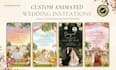 a custom animated wedding invitation video for your wedding
