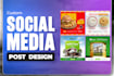 design social media post design and custom templates