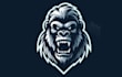 make modern gorilla head mascot logo design for your business