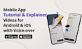 create a mobile app demo and explainer video