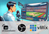 live stream and podcast youtube, tiktok and graphics
