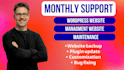 be a website manager, website maintenance,website management