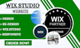 design a responsive wix studio website with unlimited revisions