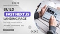 build a modern, responsive next js landing page