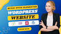 build responsive wordpress landing page, elementor landing page