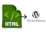 convert HTML to wordpress