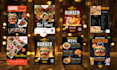 food menu design, restaurant menu design, food flyer