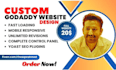 create professional godaddy website design or redesign