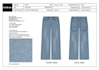 design denim jeans pant and complete tech pack
