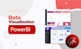 create interactive powerbi or tableau dashboard and report