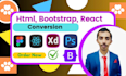 convert figma to HTML PSD to HTML figma to react