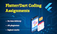 do flutter assignments and university projects mobile app developments