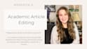 line edit a scientific manuscript or academic article