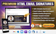 design clickable HTML email signature, gmail and outlook email signature