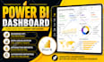 build power bi dashboard for business KPI and data visualization