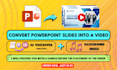 convert powerpoint to slideshow video presentation with ai voiceover