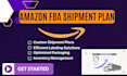 create amazon fba shipments plan and manage inventory shipping label