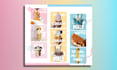 do minimal food posters, screens, and digital menu design