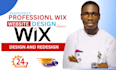 design a wix website, redesign your wix website and update your wix website