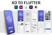 convert xd to flutter, figma to flutter, sketch to flutter, psd to flutter app