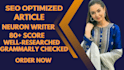 write SEO optimized articles by using neuron writer and jasper