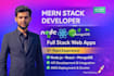 create custom full stack web application using mern stack