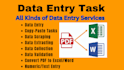excel and google sheet data entry,copy paste,pdf to excel