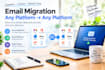 do an email migration from any email to office 365
