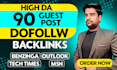 do professional guest post service high da 90