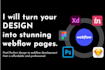 be your front end web developer using bootstrap, js, html and css