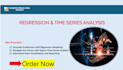 do regression, time series analysis and statistics analysis in excel or python