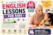 teach english lessons to kids