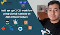 set up ci cd workflow using github actions on AWS