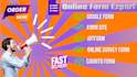 make google forms, questionnaires, online survey form