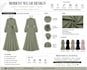 modest wear design, illustration and fashion tech pack