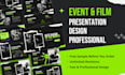 design event and film pitch deck presentation