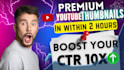 make view boosting youtube thambnail in 5 hrs and high ctr