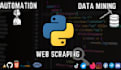 web scraping, automation, debugging,data entry and scripts in python