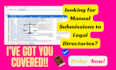 do submissions to do follow legal, attorney, law firm directories