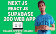 custom web apps with next js, nest js, node js, supabase, bolt, loveable, cursor