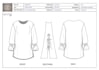 design shirt, blouse, kurta, tops illustration and manufacturing ready tech pack