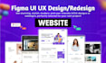 create modern website ui design or redesign in figma for your business