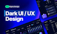 do dark UI UX dashboard, app design, and prototype for you