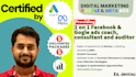 your 1 on 1 facebook and google ads coach, consultant and auditor