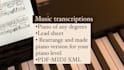 transcribe your audio into sheet music, lead sheet, midi