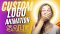create 4k custom eye catchy logo animation intro and outro
