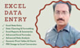 do data entry microsoft excel, virtual assistant, data collection, typing